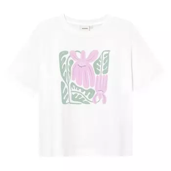 Футболка Dedicated T-Shirt Vadstena Winter Blossoms, белый