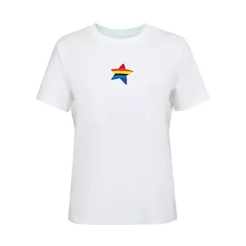 Футболка Deep Breath из чистого хлопка со звездами и животными, черный