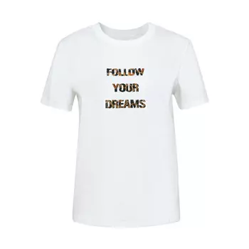 Футболка Deep Breath с короткими рукавами, белый