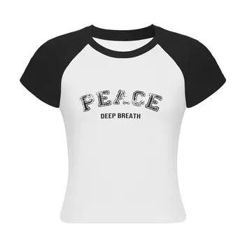 Футболка Deep Breath с короткими рукавами, черный / белый