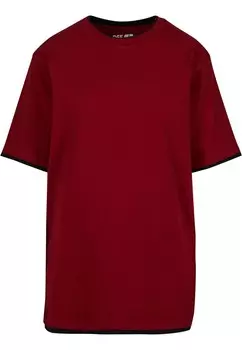 Футболка Def, бургундия