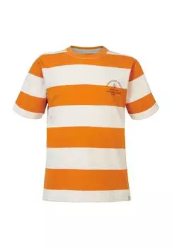 Футболка Дельтавилль, в полоску, хлопок, детская noppies, цвет Whisper Whit