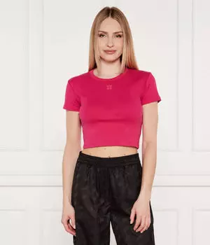 Футболка Деланор Cropped fit Hugo, фуксия