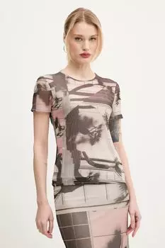 Футболка DELAWARE Desigual, бежевый