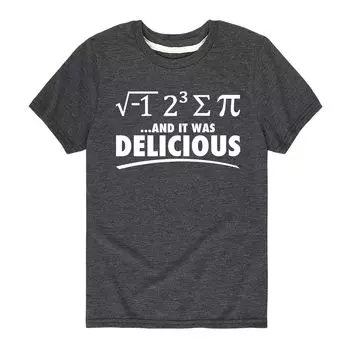 Футболка Delicious Pi для мальчиков 8–20 лет Licensed Character, серый