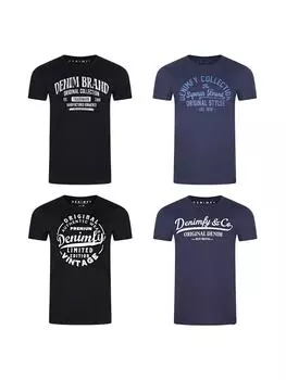 Футболка DENIMFY, разноцветный