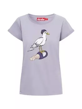 Футболка Derbe, фиолетовый