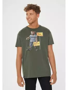 Футболка Derbe, хаки