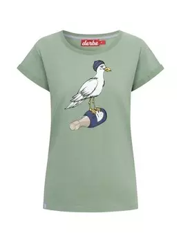 Футболка Derbe, зеленый