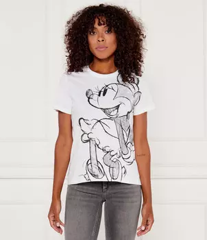 Футболка Desigual DESIGUAL X DISNEY Regular Fit, белый