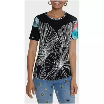 Футболка Desigual с рисунком, черный