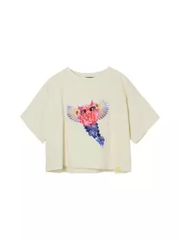 Футболка Desigual, светло-бежевый