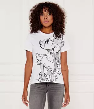 Футболка Desigual x Disney Regular fit Desigual, белый