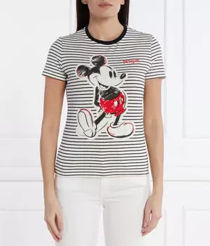 Футболка Desigual x Mickey Mouse Regular Fit, белый