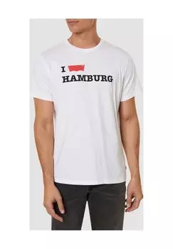 Футболка Destination Levi Hamburg, хлопок, круглый вырез, мужская Levi's, белый