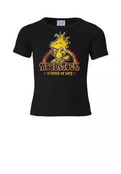 Футболка Детская Арахис - Woodstock Summer LOGOSHIRT, черный