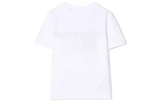 Футболка детская Burberry, белый / кремовый