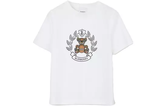 Футболка детская Burberry Kids, белый