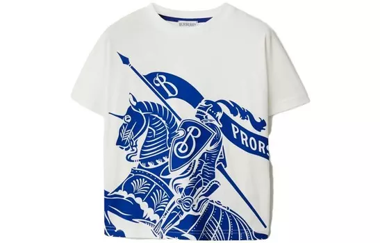 Футболка детская Burberry с рисунком, синий