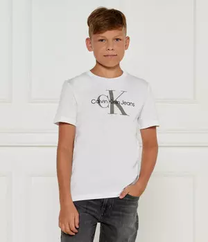 Футболка детская Calvin Klein Jeans с логотипом, белый