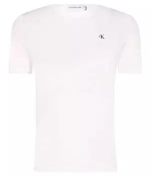 Футболка детская Calvin Klein Jeans с монограммой, белый