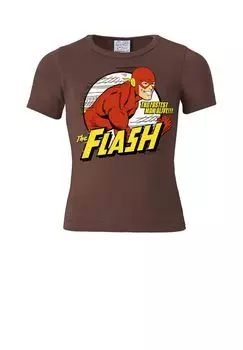 Футболка Детская DC - Flash - The Fastest Man A LOGOSHIRT, цвет Mustang Brown