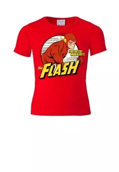 Футболка Детская DC - Flash - The Fastest Man A LOGOSHIRT, красный
