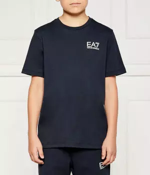 Футболка детская Ea7 Regular Fit, темно-синий