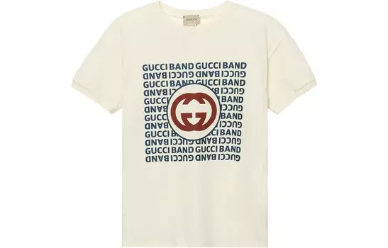 Футболка детская Gucci, кремовый / синий