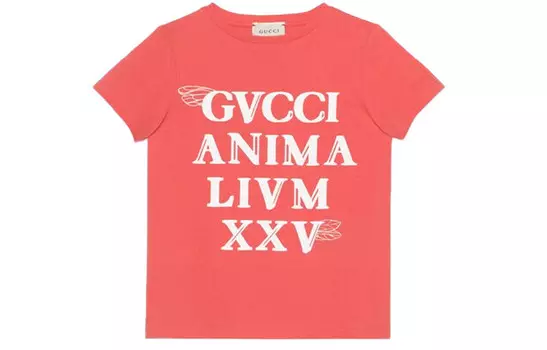 Футболка детская Gucci, розовый / белый