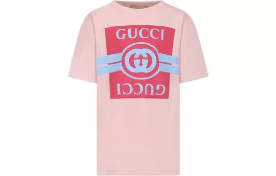 Футболка детская Gucci, розовый / красный
