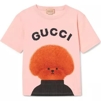Футболка детская Gucci, розовый / оранжевый