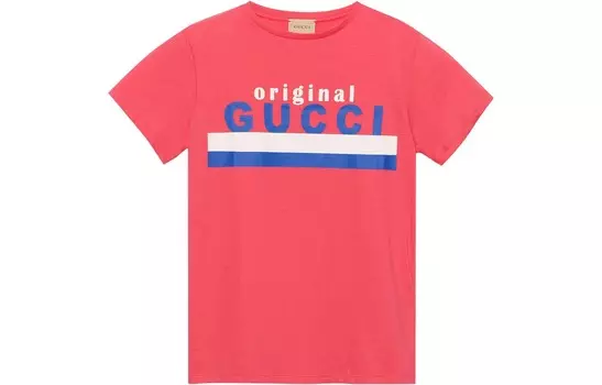 Футболка детская Gucci, розовый / синий