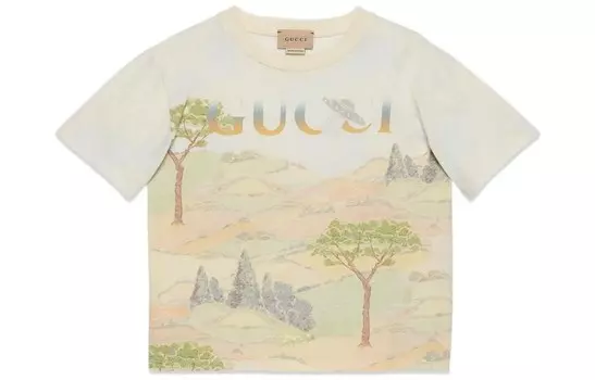 Футболка детская Gucci, слоновая кость