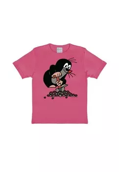 Футболка Детская Крот LOGOSHIRT, розовый