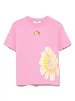 Футболка детская MSGM джерси MSGM Kids, розовый