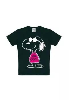 Футболка Детская Peanuts - Joe Cool Pink LOGOSHIRT, черный