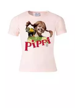 Футболка детская Пеппи Длинныйчулок - Мистер Нильссон Logoshirt, розовый