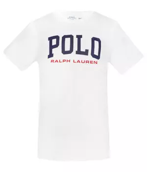 Футболка детская Polo Ralph Lauren с логотипом, белый