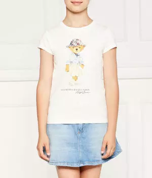 Футболка детская Polo Ralph Lauren с принтом, белый