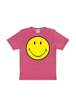 Футболка Детская Смайлик LOGOSHIRT, розовый