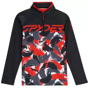 Футболка детская Spyder Camo 1/2 Zip, красный