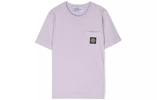Футболка детская Stone Island, светло-фиолетовый