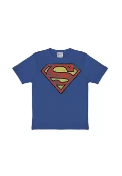 Футболка Детская Супермен - Логотип LOGOSHIRT, цвет Azure Blue
