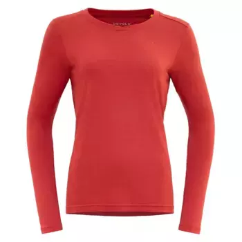 Футболка DEVOLD OF NORWAY Hovland Merino 200 long sleeve, красный