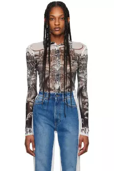 Футболка Diablo Jean Paul Gaultier, мультиколор