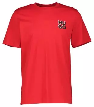Футболка diamoniti regular fit Hugo, красный