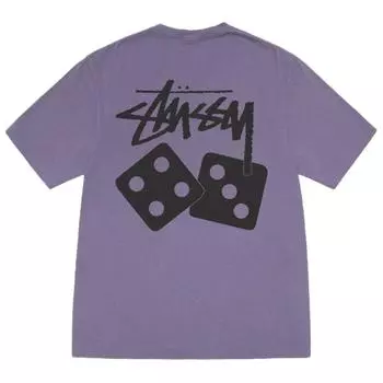 Футболка Dice Pigment Dyed Stussy, Marine Blue