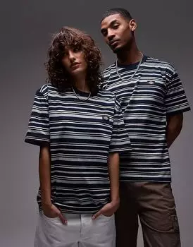 Футболка Dickies Glade Spring в полоску темно-синего цвета
