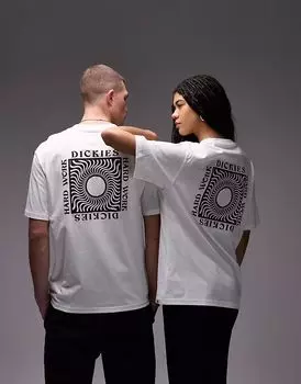 Футболка Dickies Oatfield с графическим принтом на спине в цвете «кремовый»